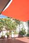 Regenschutz Terrasse mit Sonnensegel terracotta - Innenansicht