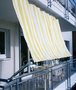 1. Regenschutz Balkon mit Sonnensegeln in Seilspanntechnik; Bausatz Balkon II
