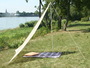 1. Camping-Freizeit-Sonnensegel Dreiecksegel 3x3x2,5 m