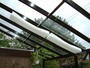 Innenliegender Sonnenschutz Wintergarten - Sonnensegel gefaltet