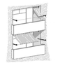 Grafik Sonnenschutz Balkon I mit Sonnensegel in Seilspanntechnik