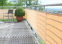 Windschutz Terrasse mit wunderschnen Balkonblenden aus hochwertigem Polyesterstoff