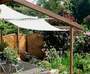 5. Sichtschutz Terrasse mit Sonnensegeln in Seilspanntechnik