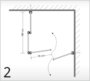 InDoor Umkleidekabine  Quadrat (2) mit Nutzung einer Raumecke