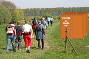 Windschutz Veranstaltung u. Event mit mobilem Paravent