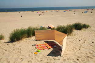 Garten Sonnenschutz mit Balkonblende als Premium Strandwindschutz