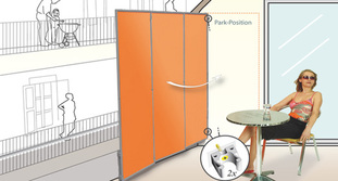 Windschutz Balkon mit Paravent